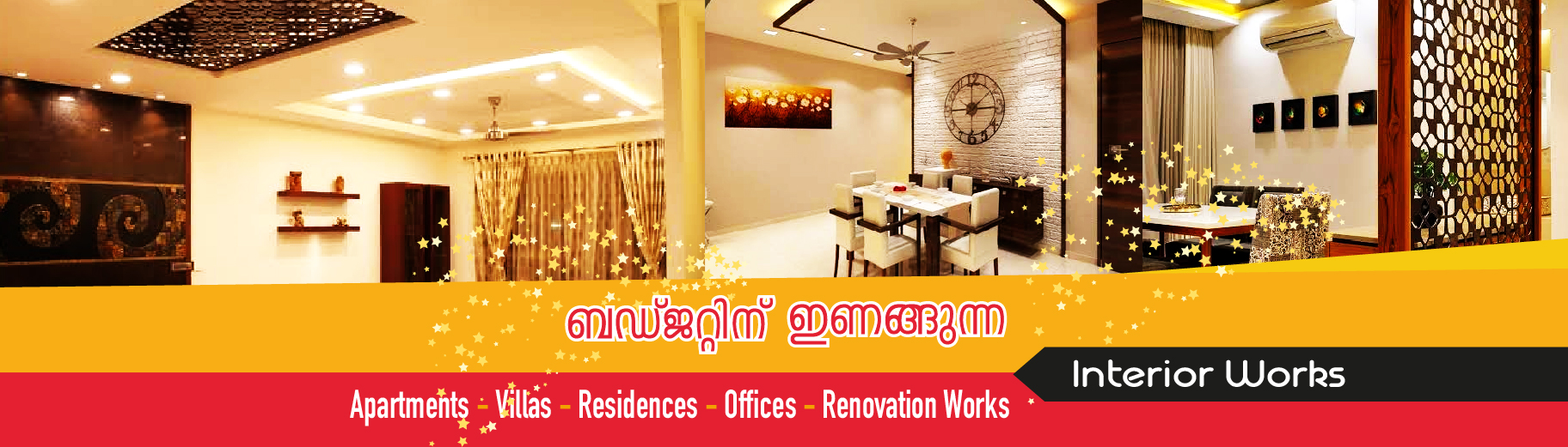 flat interior renovation works, house constructions in trivandrum , showroom works in  trivandrum, interior designer in poojappura,  interior works in  karamana,  interior works in vazhuthacaudu,  interior works in vellayambalam